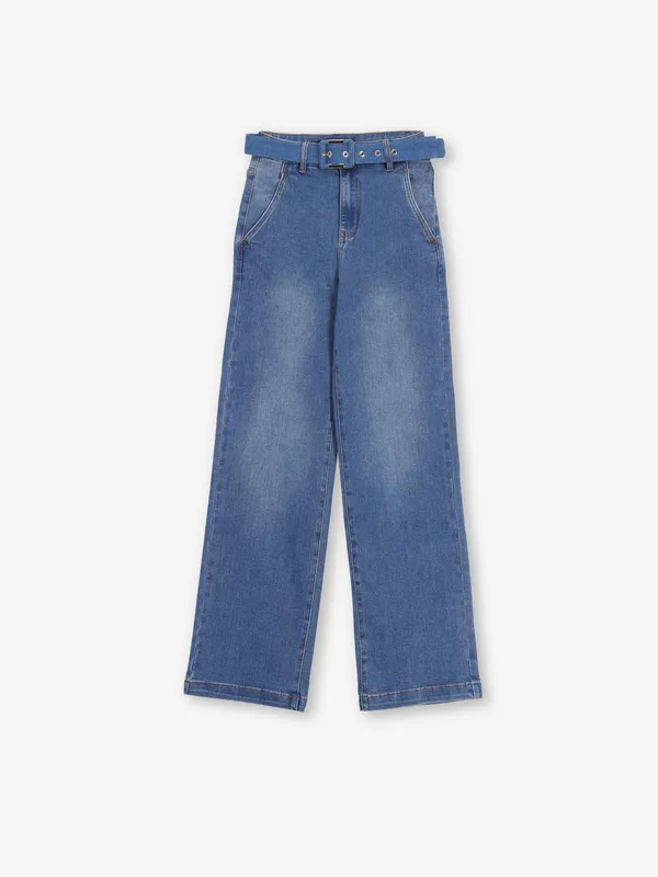 DEAL washed light blue denim