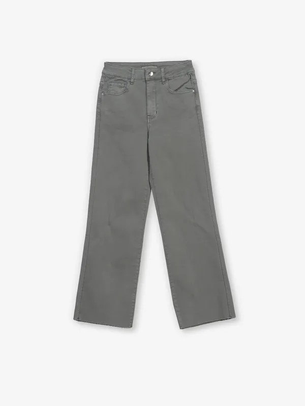 DEAL washed olive denim jeans