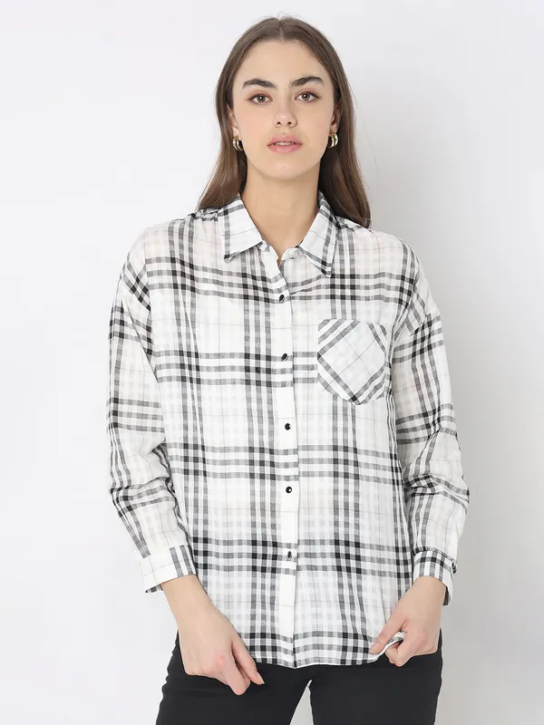 DEAL white checks full sleeve shirt