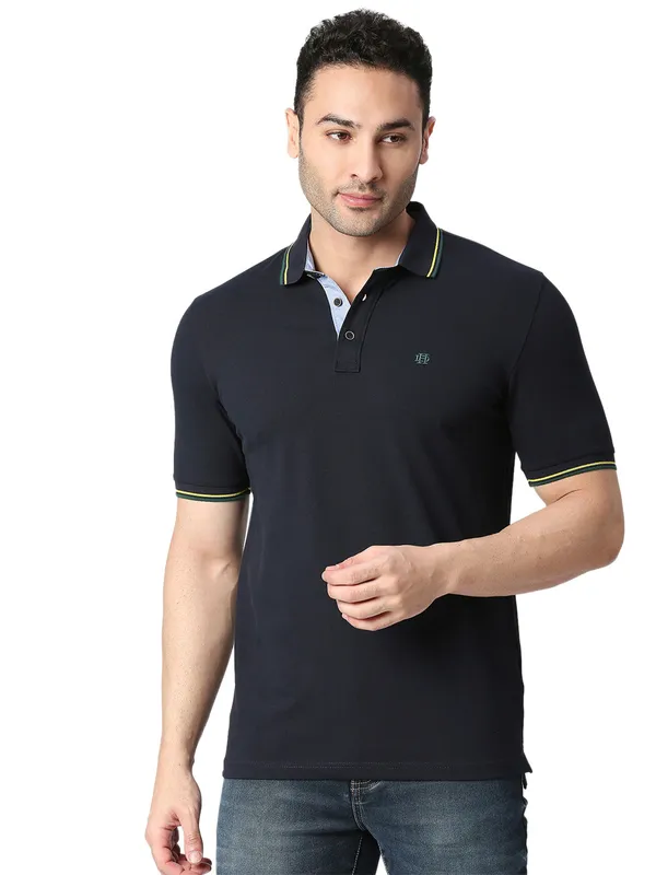 Dragon Hill dark navy plain t shirt