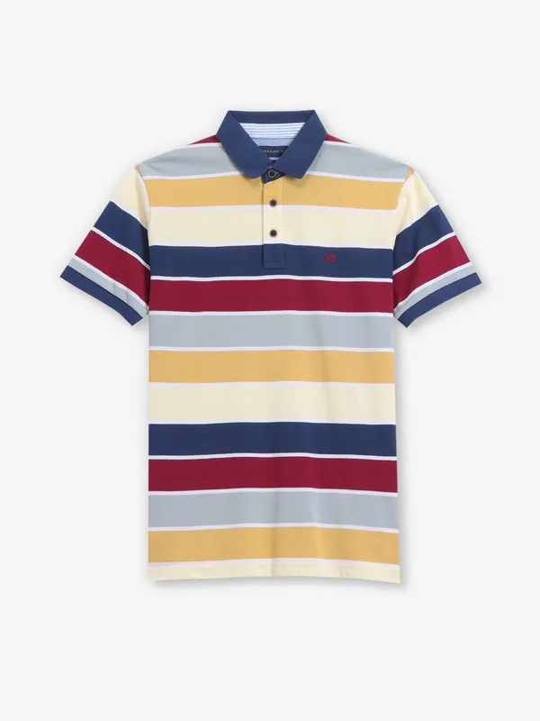 DRAGON HILL multi color stripe t-shirt