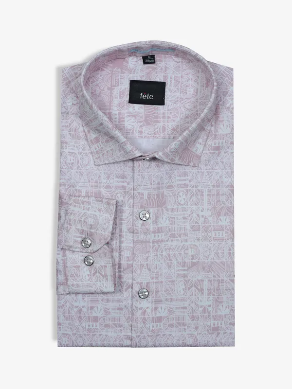 FETE printed pick cotton shirt