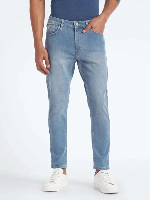 Flying Machine light blue slim tapered fit jeans