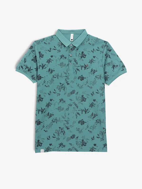 FREEZE blue printed casual t-shirt