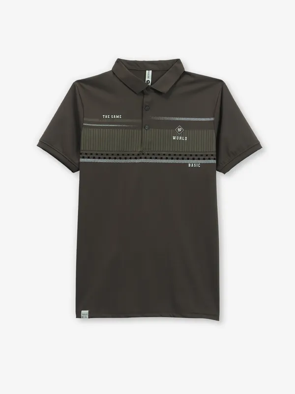 FREEZE brown cotton t-shirt