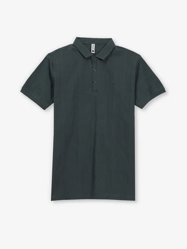 FREEZE forest green slim fit polo t-shirt