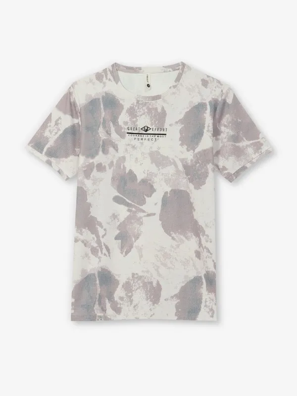 FREEZE onion pink cotton printed t-shirt