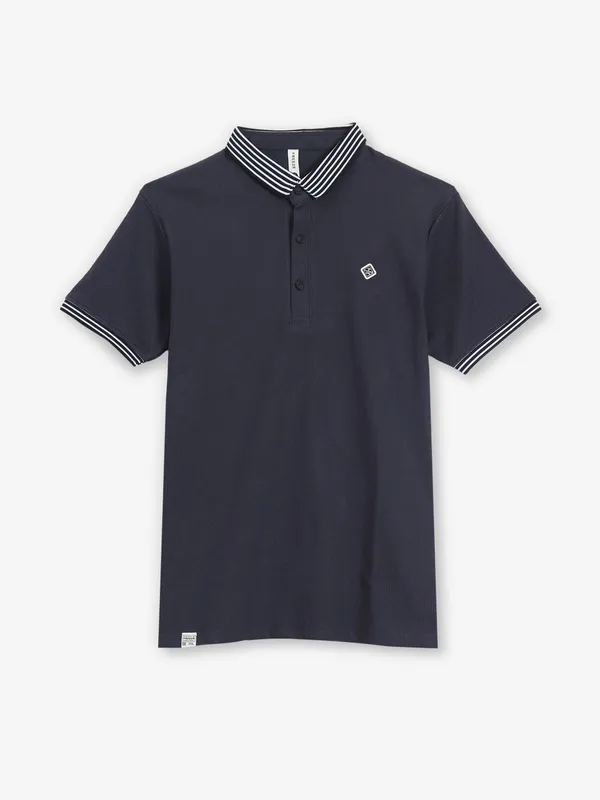 FREEZE palin navy cotton polo t-shirt