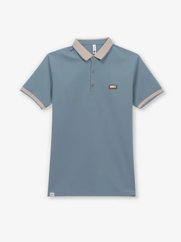 FREEZE stone blue casual cotton t-shirt