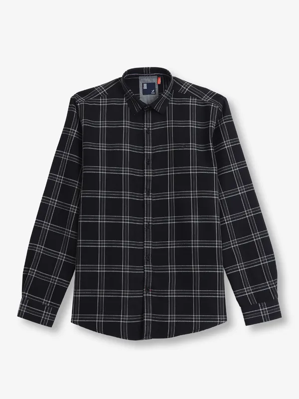 FRIO black check full sleeve shirt
