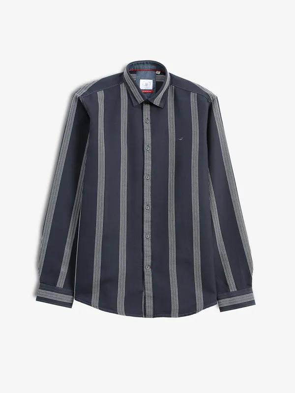 FRIO black stripe casual shirt