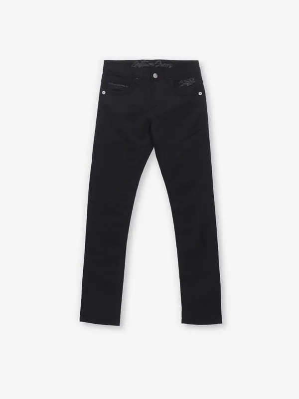 GESTURE black solid narrow jeans