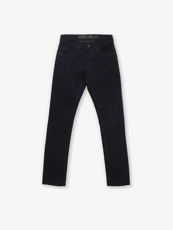 GESTURE dark blue solid denim jeans
