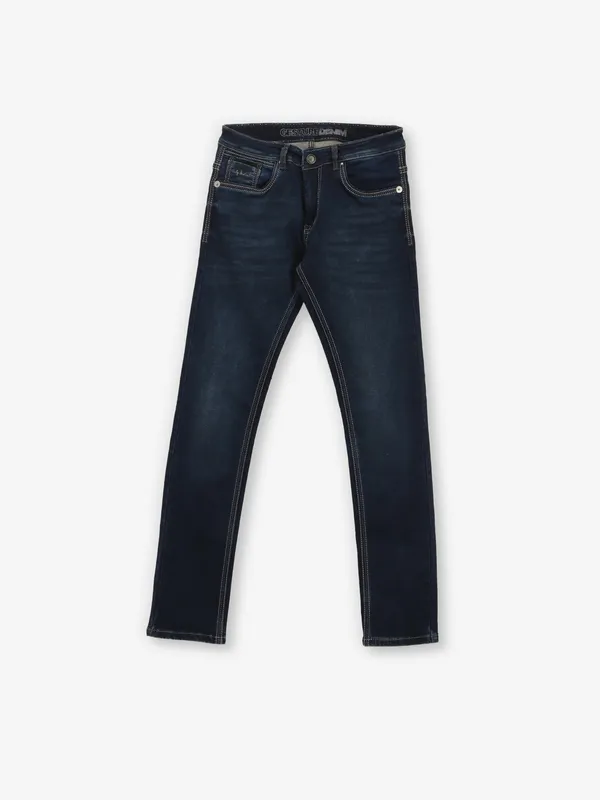 GESTURE dark blue wahed denim jeans