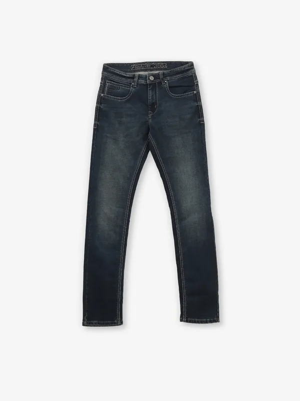 GESTURE washed blue denim jeans
