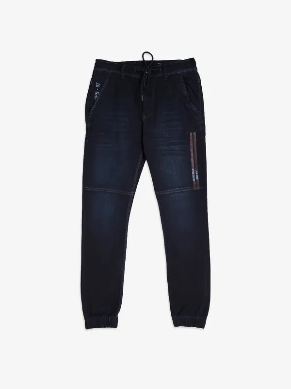 Gesture washed navy jeans