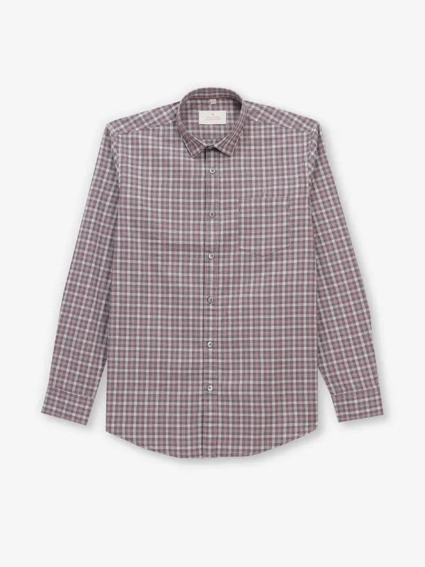 GIANTI brown checked cotton shirt