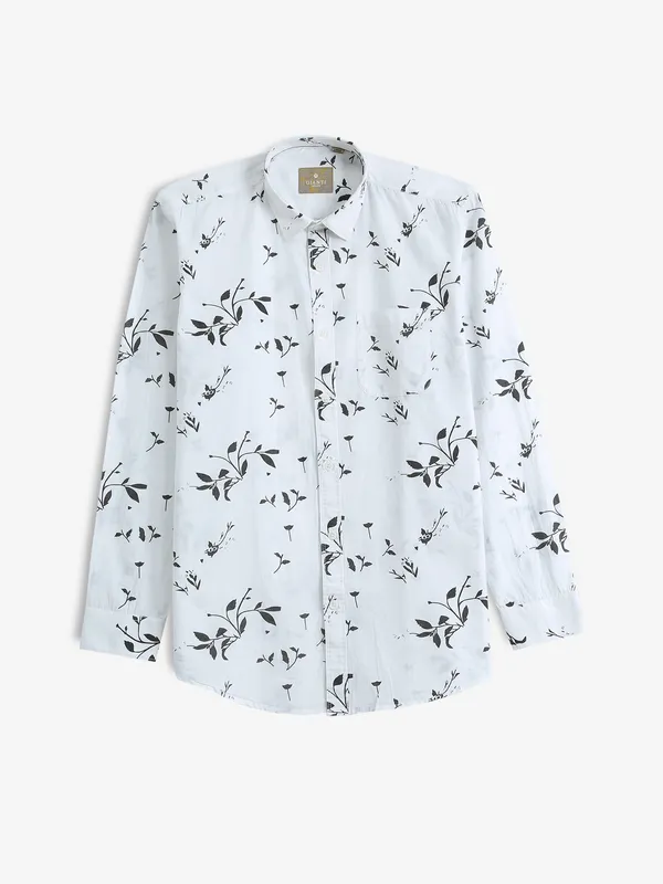 GIANTI printed white and black cotton shirt