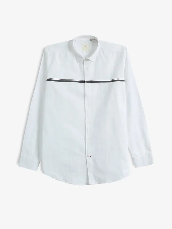 GIANTI white cotton full sleeve shirt