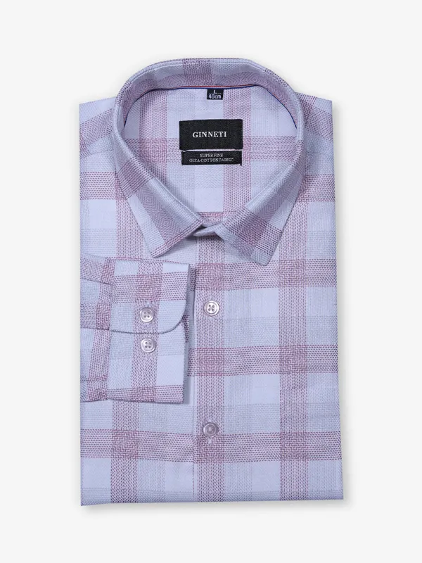GINNETI rose pink party-wear shirt