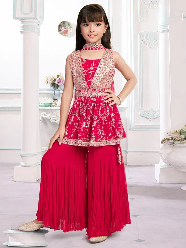 Gorgeous rani georgette sharara set