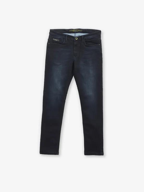 GS78 black washed slim fit denim jeans