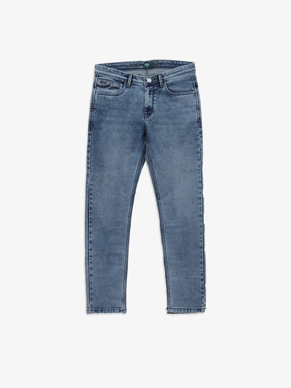 GS78 blue denim washed jeans