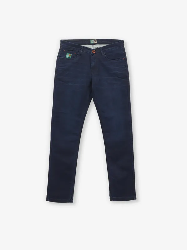 GS78 dark blue jeans in washed style