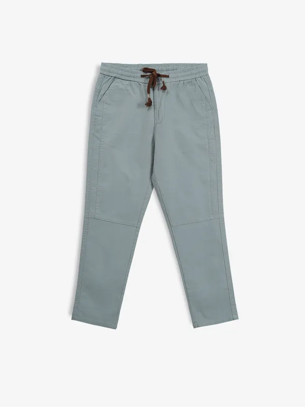 GS78 light blue solid track pant