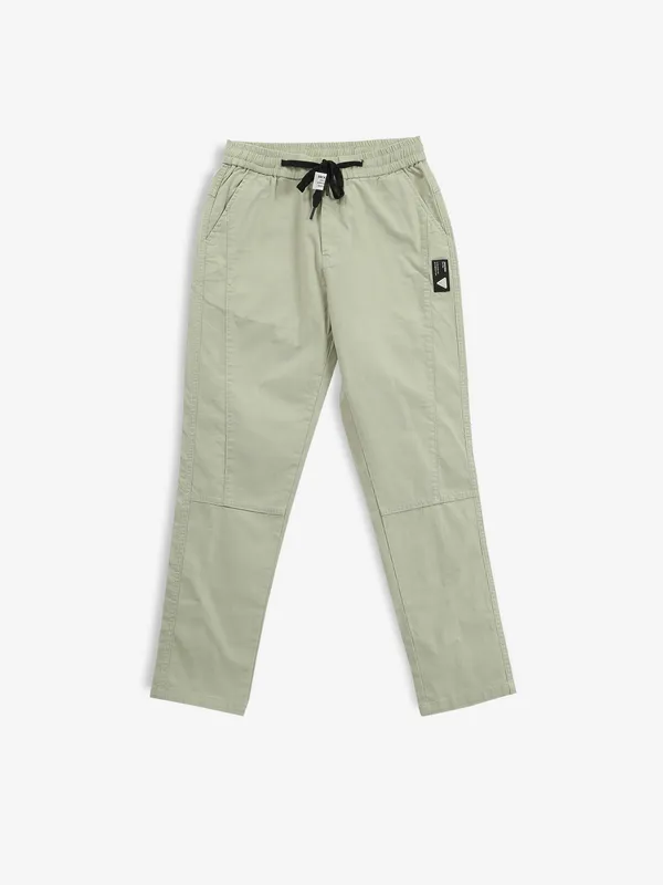 GS78 light green solid track pant