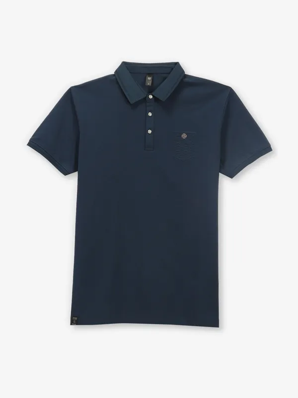 GS78 plain teal blue cotton t-shirt