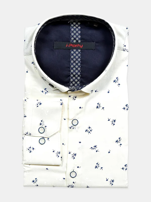 I Party lemon yellow hue cotton shirt
