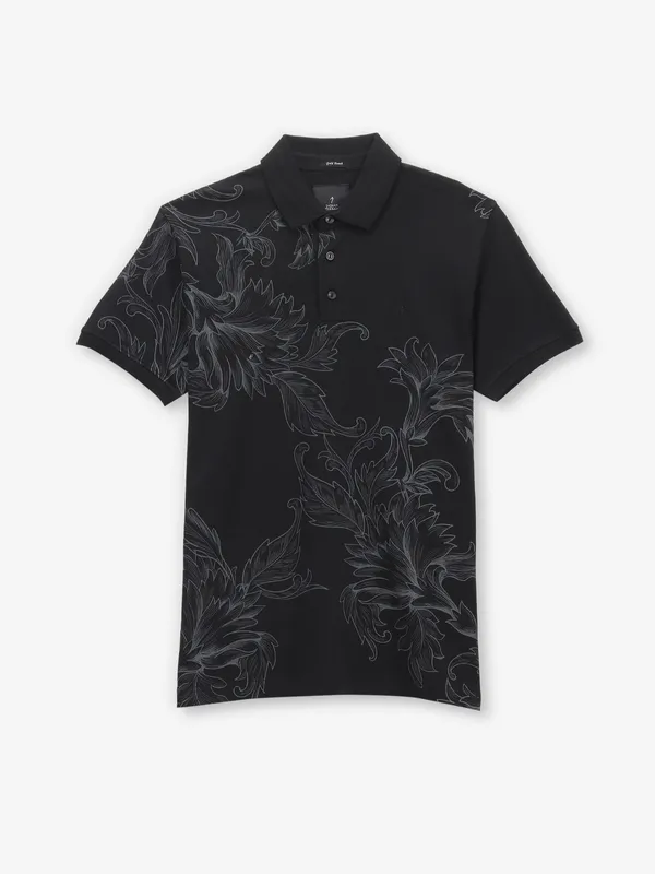INDIAN TERRAIN black printed t-shirt in cotton