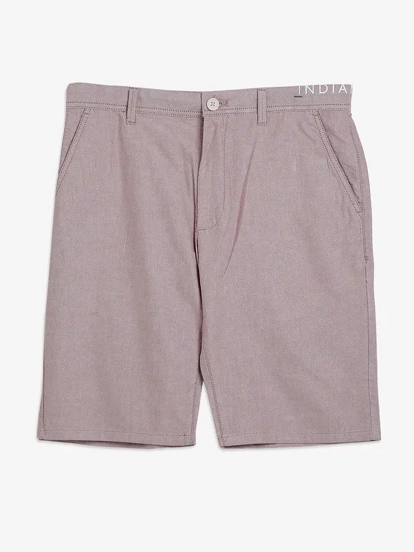 Indian Terrain cotton beige shorts