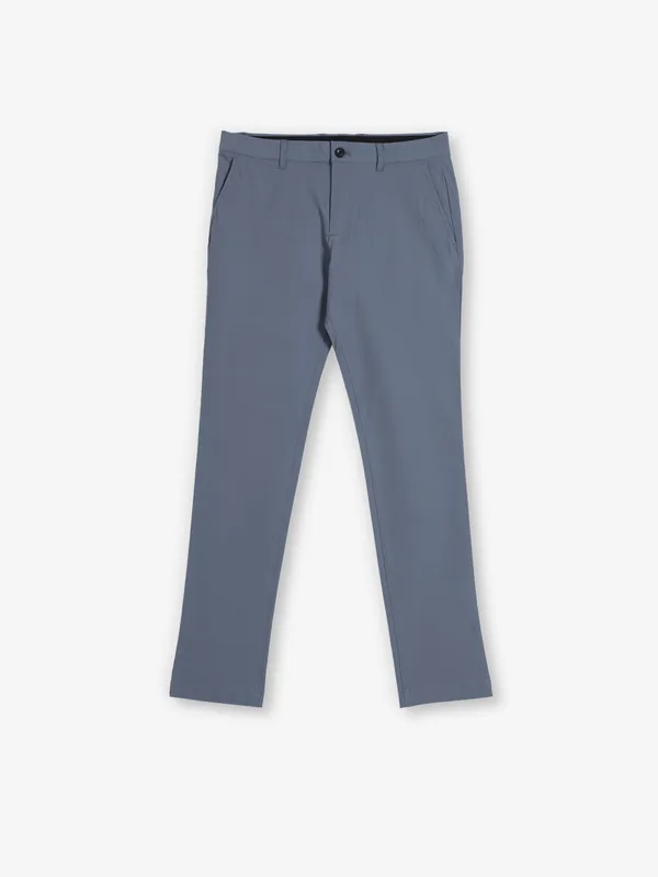 INDIAN TERRAIN grey cotton trouser for men