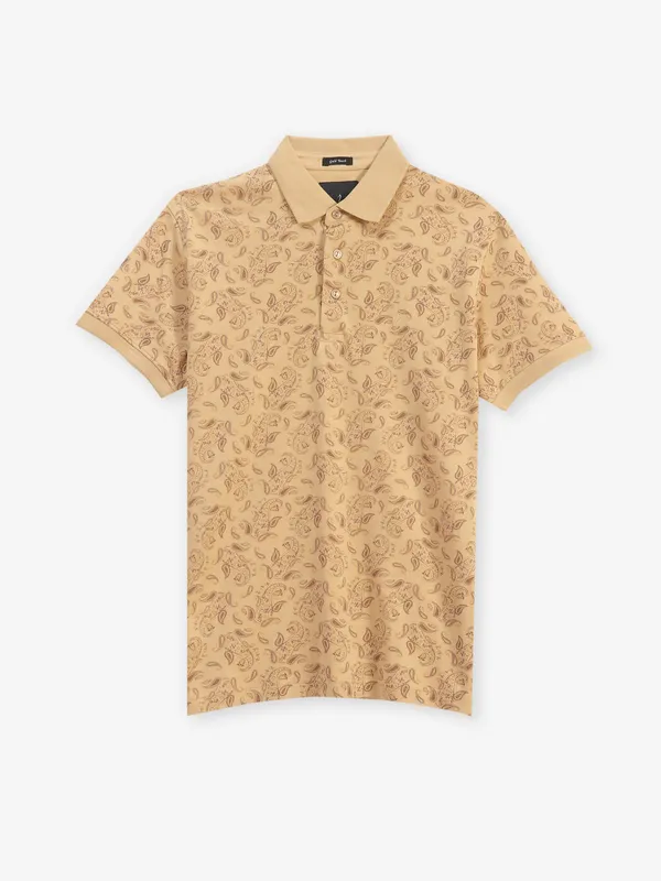 INDIAN TERRAIN khaki printed t-shirt