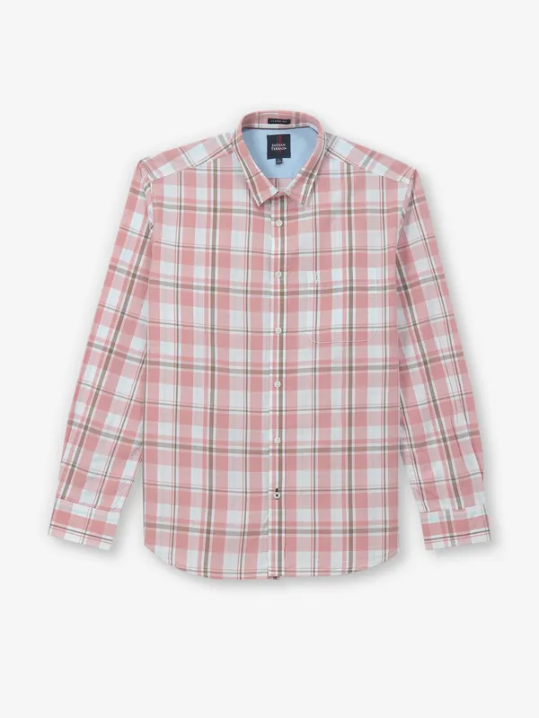 INDIAN TERRAIN light pink shirt in cotton