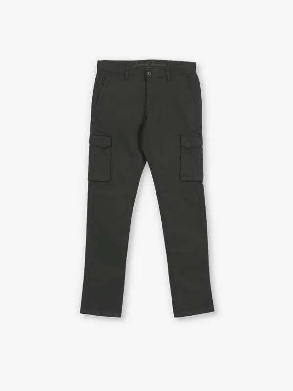 INDIAN TERRAIN olive colour cargo trouser with booklyn fit for men