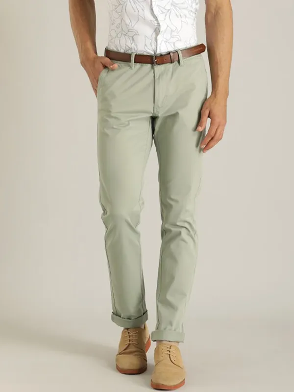 Indian Terrain pista green cotton trouser