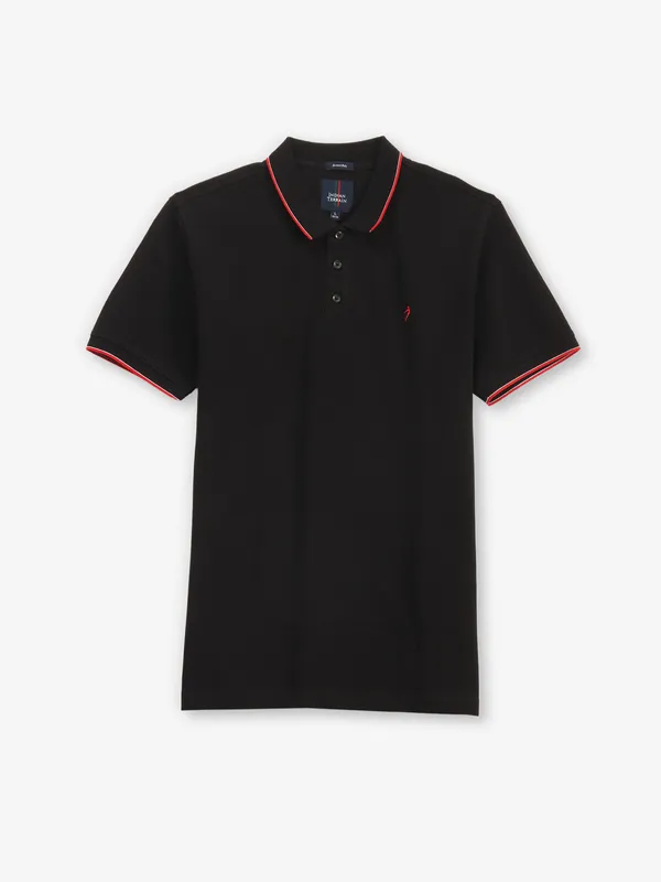 INDIAN TERRAIN plain black cotton t-shirt