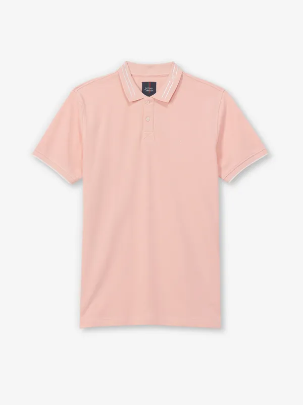INDIAN TERRAIN plain peach cotton t-shirt