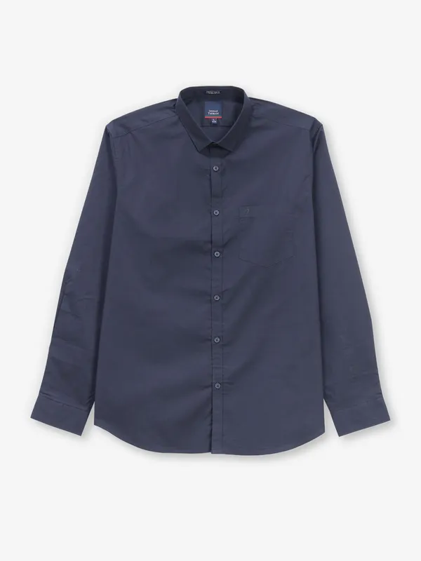 INDIAN TERRAIN plan navy cotton shirt