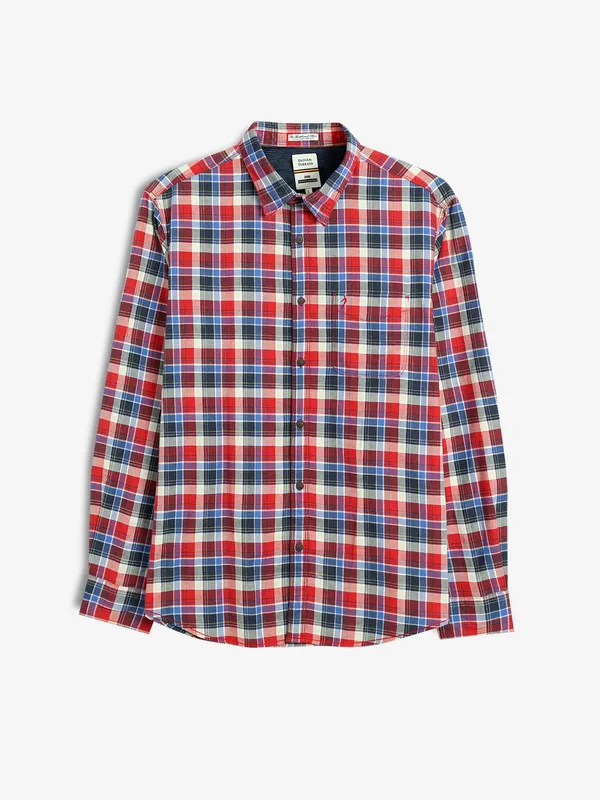 INDIAN TERRAIN red cotton checks shirt