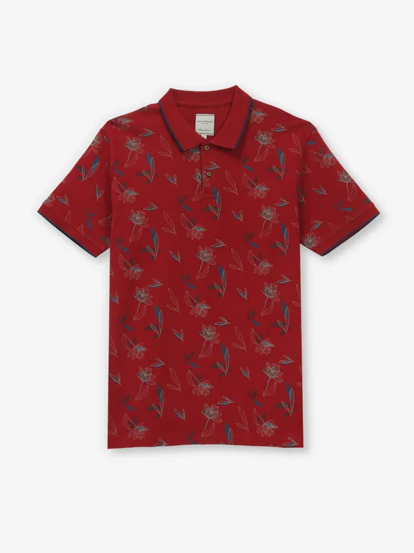 INDIAN TERRAIN red cotton printed t-shirt