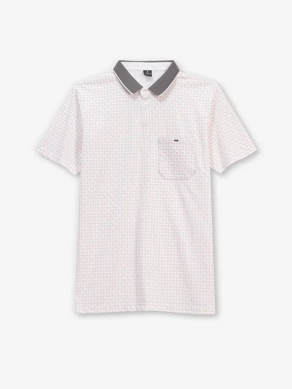 INSTINTO light pink and grey polo t-shirt