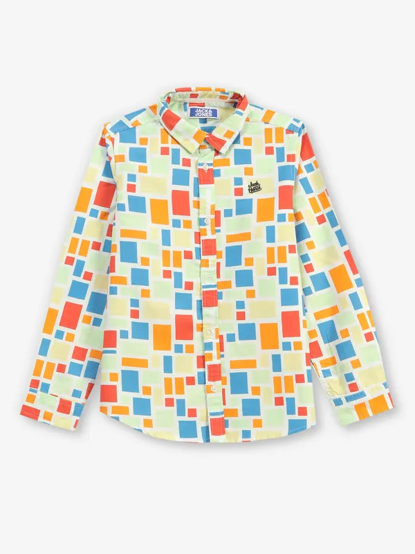 JACJACK&JONES multi color printed shirt