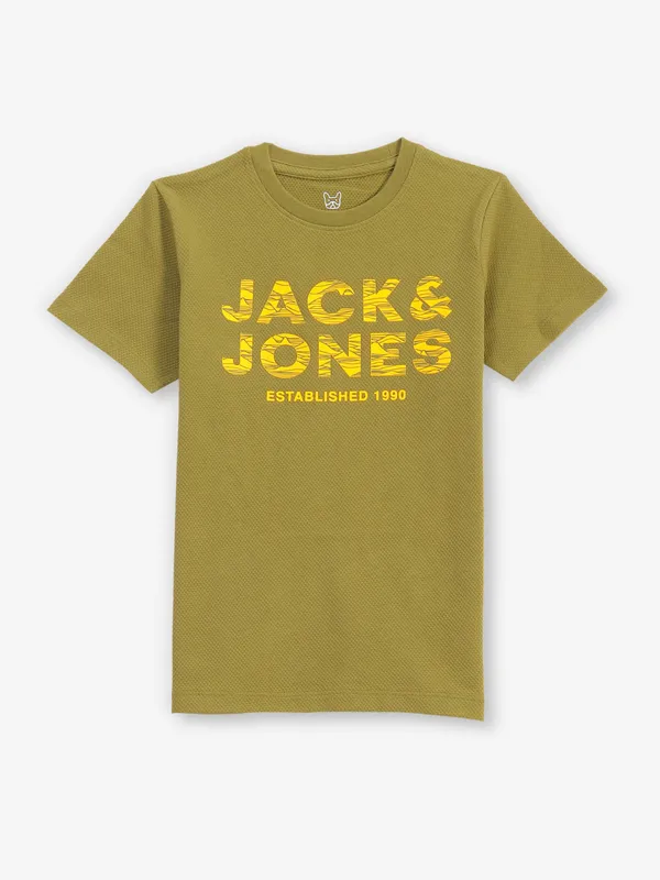 JACK&JONES green cotton t-shirt