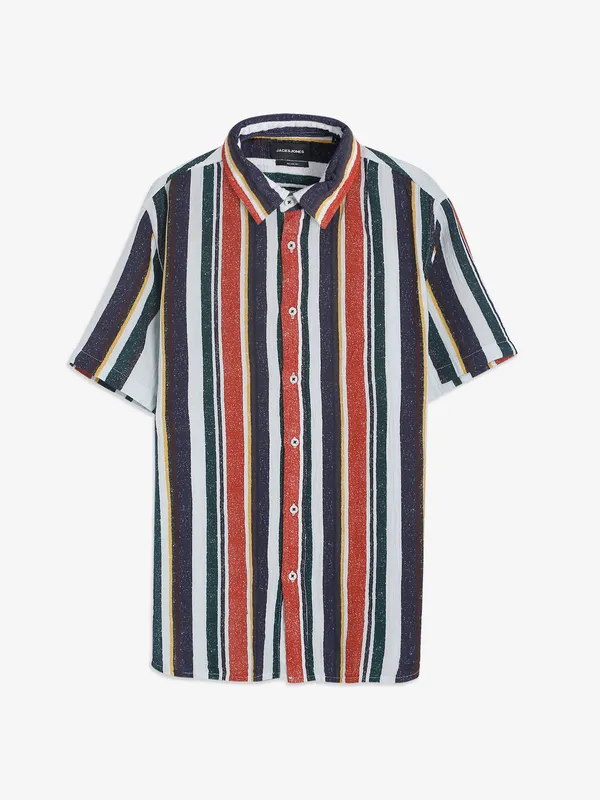 JACK&JONES multi color stripe shirt