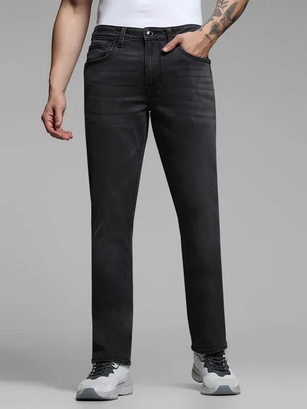 JACK&JONES washed black denim skinny fit jeans