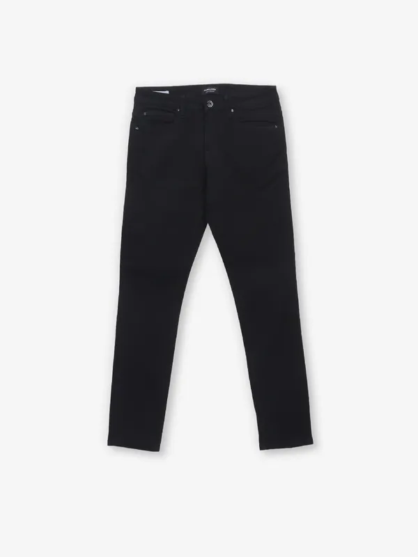 JACK & JONES black denim solid jeans